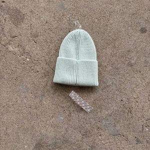 urban outfitters khloe ribbed beanie in sky blue